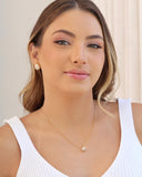 Gargantilha Veneziana Redondo Cravejado Cristal Banhado a Ouro 18K - 45 cm