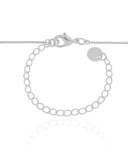 Gargantilha Veneziana Pomba da Paz Cravejado Cristal Ródio Branco - 40 cm