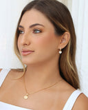 Gargantilha Eu Amo Ser Mãe Coração Cristal Banhado a Ouro 18K - 45 cm