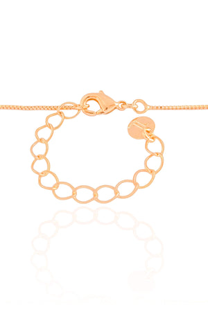 Gargantilha Mãe e Filho Cravejado Cristal Banhado a Ouro 18K - 45 cm