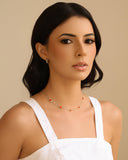 Brinco Argola Click Tela 1.3 cm Ródio Branco