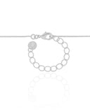 Gargantilha Veneziana Cruz Coração Cravejado Cristal Ródio Branco - 45 cm