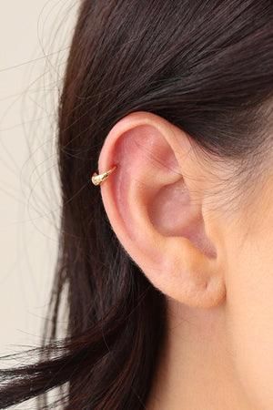 Piercing para Hélix Liso 8 mm Banhado a Ouro 18K