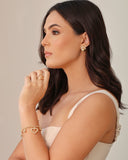 Anel Coração Vazado Tamanho 21 Banhado a Ouro 18K