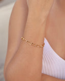 Pulseira Elos 6 mm Banhado a Ouro 18K