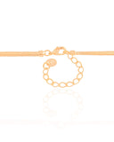 Gargantilha Snake Cristais Banhado a Ouro 18K - 40 cm