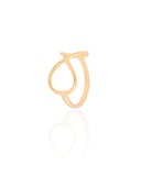 Anel Infinito Tamanho 19 Banhado a Ouro 18K