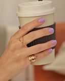 Anel Infinito Tamanho 21 Banhado a Ouro 18K