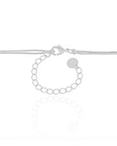 Gargantilha Dupla Gotas Cristal Ródio Branco