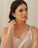 Choker Grumet Gota Cristal Ródio Branco