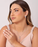 Anel Ajustável Reto Liso Tamanho P Ródio Branco