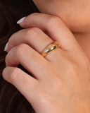 Anel Liso Tamanho 13 Banhado a Ouro 18K