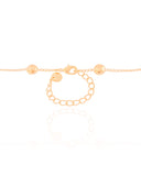 Choker Elos Bolas Achatadas Banhado a Ouro 18K