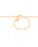 Choker Elos Ponto de Luz Cristal 6 mm Banhado a Ouro 18K