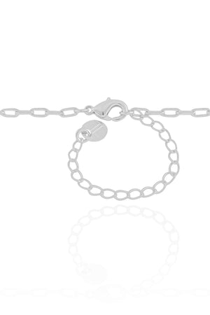 Choker Elos Ponto de Luz Cristal 6 mm Ródio Branco