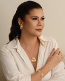 Bracelete Redondo Fios Espiral Banhado a Ouro 18K