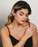 Piercing Flor Pérola Ródio Branco