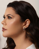 Brinco Filetes Lisos 1.9 cm Ródio Branco