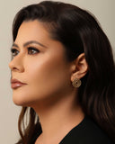 Brinco Espiral Torcido 2.1 cm Banhado a Ouro 18K