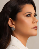 Brinco Espiral Torcido 2.1 cm Ródio Branco