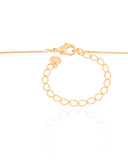 Gargantilha Veneziana Retângulo Cristal Banhado a Ouro 18K - 45 cm