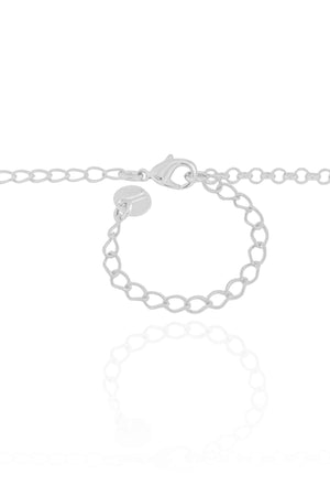 Choker Piastrine 5 mm Ródio Branco