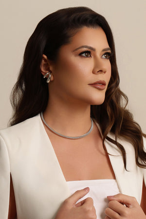 Aro Flexível Aramado 5 mm Ródio Branco