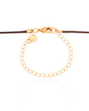 Choker Fio Coreano Redondo Liso Ponto de Luz Cristal Banhado a Ouro 18K