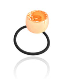 Pony Cuff Tubo Liso Banho Dourado