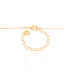 Gargantilha Veneziana Quadrados Lisos 2 mm Banhado a Ouro 18K - 45 cm