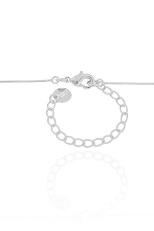 Gargantilha Veneziana Quadrados Lisos 2 mm Ródio Branco - 45 cm