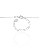 Gargantilha Veneziana Quadrados Lisos 2 mm Ródio Branco - 45 cm