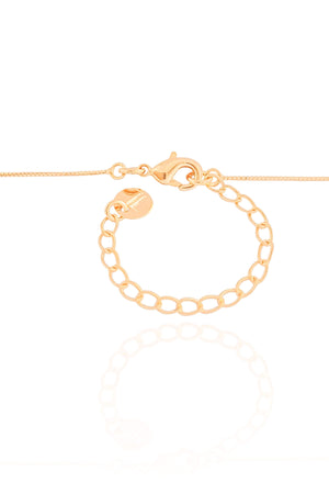 Gargantilha Veneziana Quadrado 3 mm Banhado a Ouro 18K - 45 cm