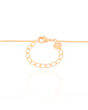 Gargantilha Veneziana Laço Liso Banhado a Ouro 18K - 45 cm