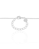 Gargantilha Veneziana Laço Liso Ródio Branco - 45 cm