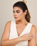 Ear Cuff Mola Lisa 3.0 cm Banhado a Ouro 18K