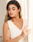 Brinco Argola Click Elos Bolinhas 1.5 cm Banhado a Ouro 18K