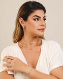 Brinco Argola Tela 1.6 cm Ródio Branco