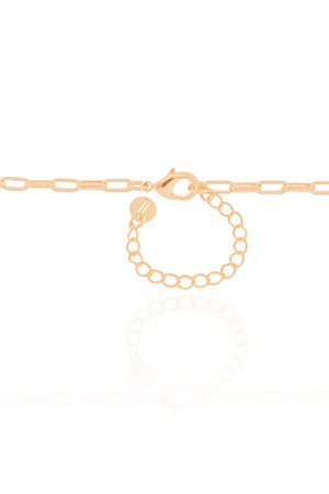 Gargantilha Elos Lisos 3 mm Banhado a Ouro 18K - 45 cm