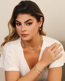 Pulseira Grumet Redondos Lisos Ródio Branco