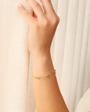 Pulseira Elos Entrelaçados Banhado a Ouro 18K