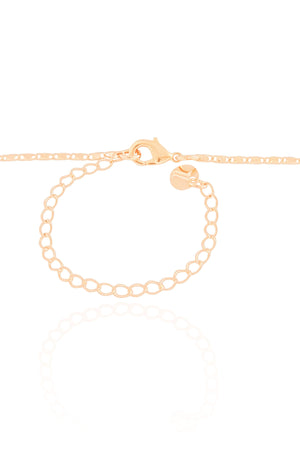 Choker Piastrine 1 mm Banhado a Ouro 18K