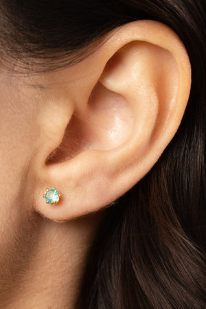 Trio Pontos de Luz Coloridos Banhado a Ouro 18K