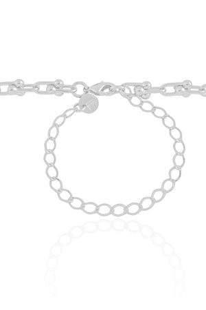 Choker Elos em U 5 mm Ródio Branco