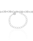 Choker Elos em U 5 mm Ródio Branco