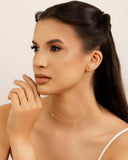 Choker Navetes Cristal Banhado a Ouro 18K