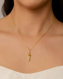 Gargantilha Veneziana Abraço Banhado a Ouro 18K - 45 cm