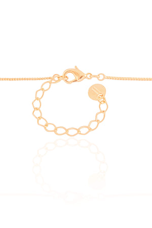 Gargantilha Veneziana Abraço Banhado a Ouro 18K - 45 cm