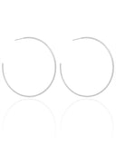 Brinco Argola Fio 6.0 cm Ródio Branco