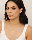 Brinco Argola Click Lisa 1.2 cm Banhado a Ouro 18K